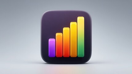 Colorful bar chart representing yield forecasts in business and financial analytics visualizing data trends and insights