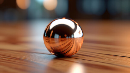 premium metallic cooper ball photography for interior decor
