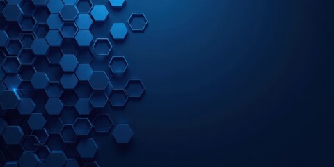 Abstract Hexagon Pattern Background with Space for Text and Design Elements