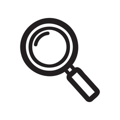 Magnifying glass icon for search or investigation isolated on a