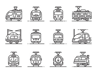 Pantograph Train Line Art Modern Design