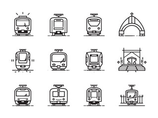Pantograph Train Line Art Sleek Movement