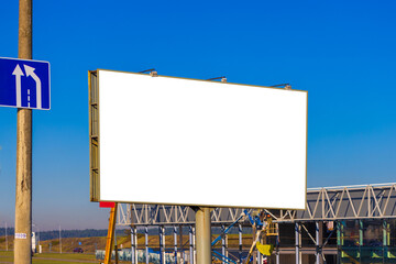 Fototapeta premium Background for design, billboards on city streets and along roads