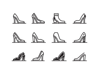 Party Heels line art Dancing All Night
