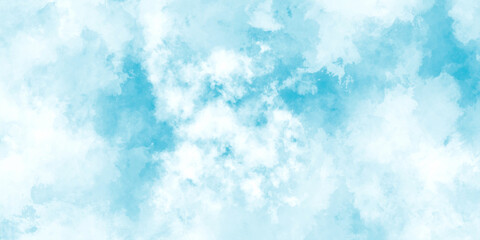 Abstract grunge sky blue soft painted watercolor paint splash. inspiring views of fluffy clouds blue sky background. cloudy blue sky various natural clouds and smoke. morning cloud in the sky.