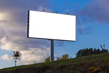 Background for design, billboards on city streets and along roads