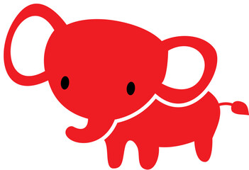 Elephant Cartoon Cute Vector