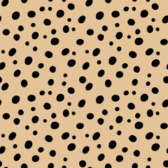 Cheetah Spot Seamless Pattern Background