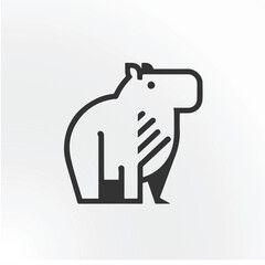 Capybara Mascot Logo – Cartoon Animal Branding Design