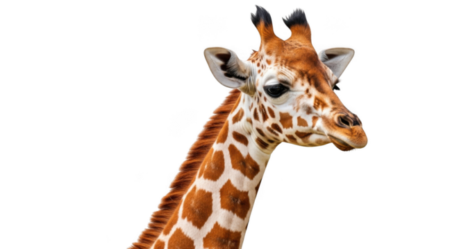 Giraffe isolated on transparent background