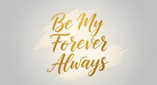 Elegant handwritten style text on a soft background with a heartfelt message expressing everlasting love and commitment