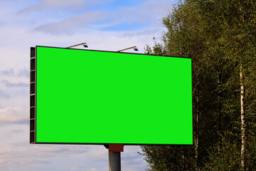 Background for design, billboards on city streets and along roads
