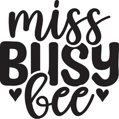 Obraz premium Miss Busy Bee