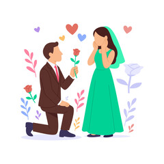 Surprise Flower, romantic floral gesture to beloved