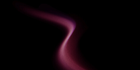 Obraz premium Abstract pink and black grainy gradient background with noise texture and glowing flowing blur wave layout