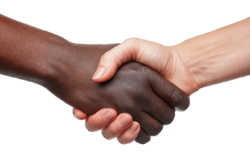 Diverse Hands Shaking in Partnership, Symbolizing Unity and Cooperation