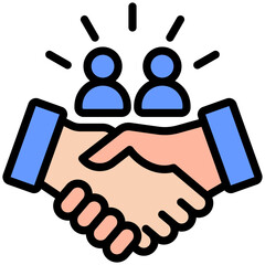 Relationship icon isolated on white background. vector illustration icon for business to consumer