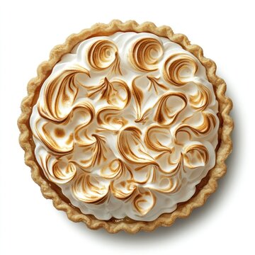 A Christmas meringe pie dessert pastry food.
