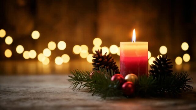 Soft Glowing Candle Lights, Faith and Devotion Theme (4K)