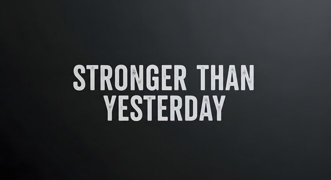 Inspirational quote displayed on a dark background with bold, uppercase letters emphasizing motivation and resilience - Powered by Adobe