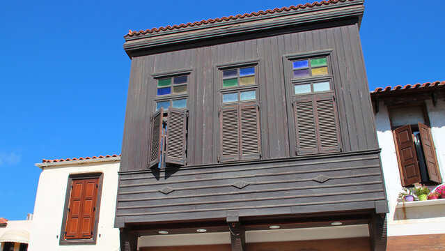 habitation building in rethymno in crete in greece