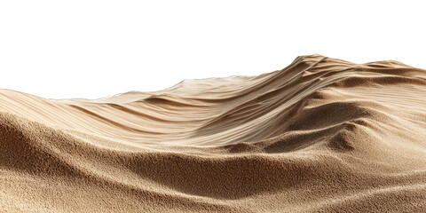 Obraz premium Rolling Desert Hills and Sandy Landscapes Under a Dark Sky