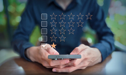 Mobile App Rating Interface with One Star Feedback Overlay