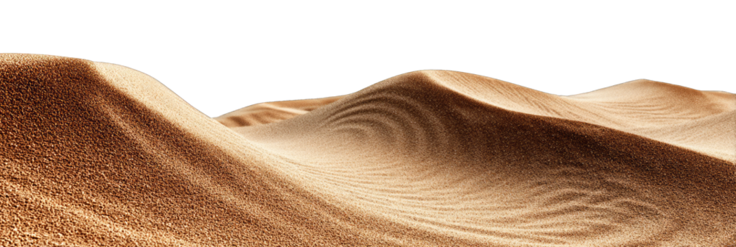 Rolling Sand Dunes with Concentric Wind Ripple Patterns and Grain Texture