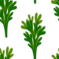 Hand drawn vector seamless veggie background for farm markets and restaurants.