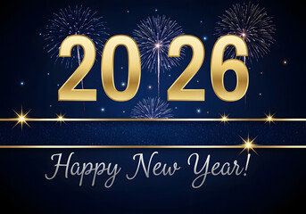 panoramic city skyline 2026 fireworks background for new year