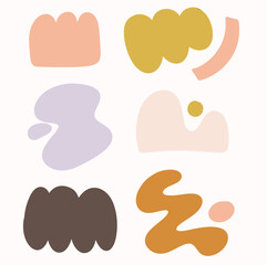 Boho abstract object element collection. Perfect for pattern, graphics, and design