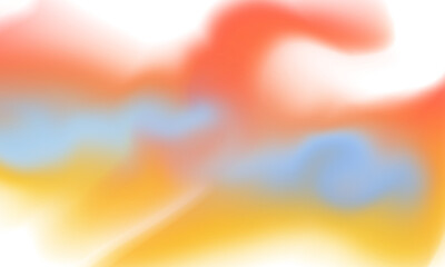 Vibrant Abstract Watercolor Blend of Orange, Yellow, and Blue | Soft Pastel Gradient Background for Web Design, Digital Art, and Creative Projects