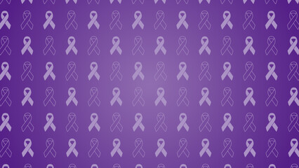 World cancer day seamless pattern background. World cancer day symbolizing hope and awareness with a purple ribbon for global support, suitable for health campaigns and educational materials.