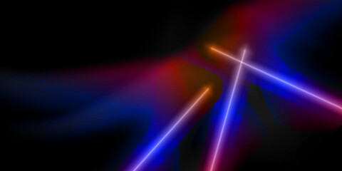 Abstract background with colorful neons light effect scene light speed slow motion.