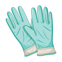 Obraz premium Single vector icon of surgical gloves for medical protection