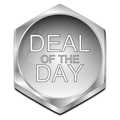 Deal of the Day Button - 3D illustration