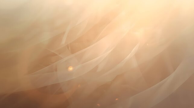 Abstract light brown background with flowing shapes and soft light effect