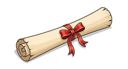 Discover ancient wisdom and celebrate achievements with this beautifully tied scroll, ready to unveil secrets and honor success