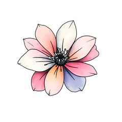 watercolor flower illustration