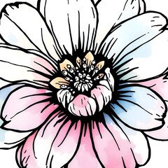 watercolor flower illustration