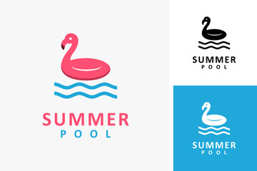 Swimming pool logo symbol icon design