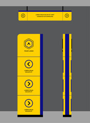 Exterior and interior signage concept corporate identity