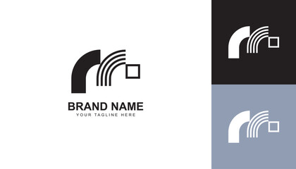 Letter m logo design template. Monogram m logo icon
