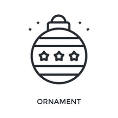 Ornament Icon Outline Style. Vector Illustration For Graphic Design