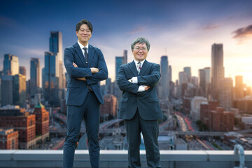 都会のとビジネスマン達