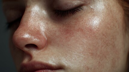 uneven skin tone, dull complexion, subtle discoloration under soft light