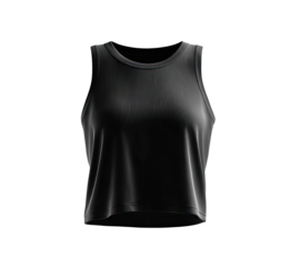 Dark cropped tank top