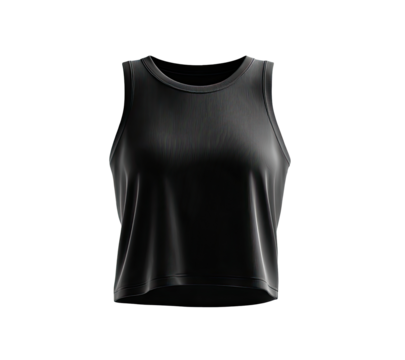 Dark cropped tank top