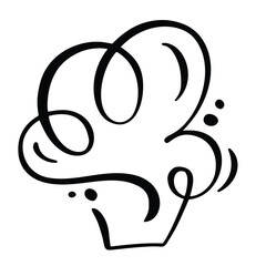 Stylish cupcake line art minimalist bakery dessert logo vector illustration