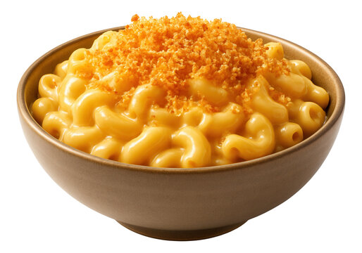 A colorful ceramic dish of cornmeal mush topped with peach slices and a sprinkle of flax seeds.